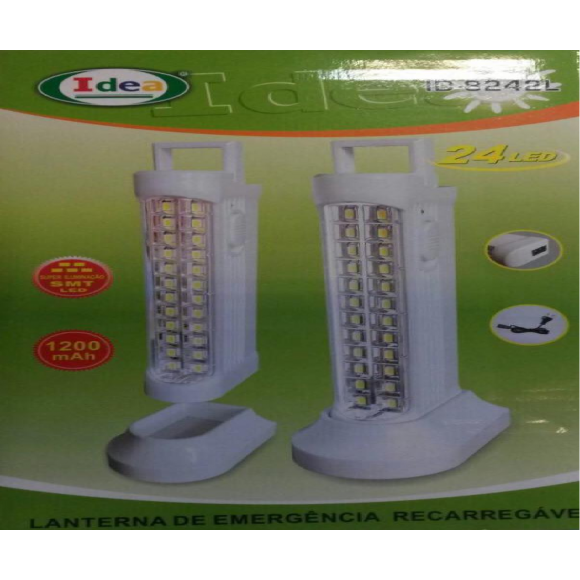 00ID-8242L LANTERNA DE EMERGENCIA 24LED IDEA