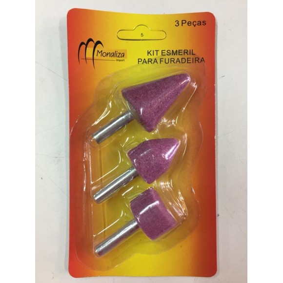  KIT ESMERIL PARA FURADEIRA 3PCS MONALIZA