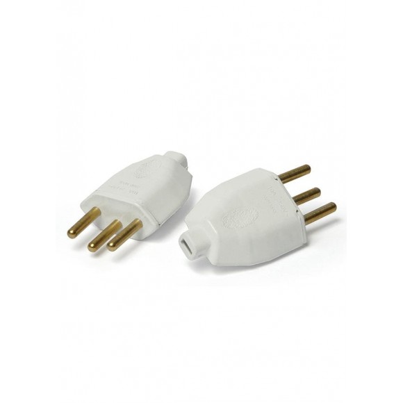 CX-207 PLUG MACHO 2P+T BRANCO COMPOLUX