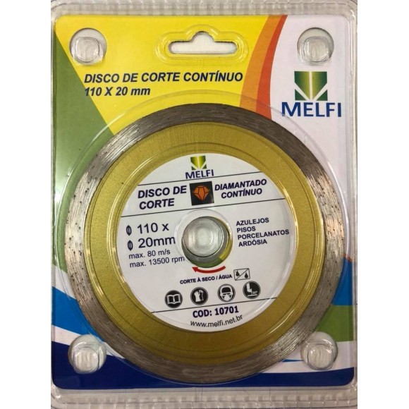 10701 DISCO DIAMANTE CONTINUO 110MM MELFI